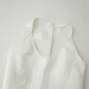 Ropa de Mujer Transfronteriza Verano 2026 Estilo Europeo y Americano Moda Callejera Ajuste Delgado Top sin Mangas de Cuello Halter para Mujer M6013