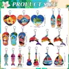 Chaveiro de Acrílico Estilo Praia Tropical Europeu e Americano Transfronteiriço Pingente Criativo para Mochila Novo Presente Transfronteiriço para Casal