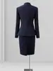 Traje Profesional para Mujer 2025 Primavera y Otoño Nuevo Estilo Ropa de Trabajo Elegante Joyería en la Cintura Tienda de Joyería Departamento de Ventas Ropa de Trabajo Elegante