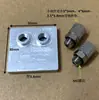 Cabeça de Resfriamento a Água para Laptop Micro Alumínio Pequeno Cabeça Fria Radiador de Chip Pequeno Fino Tubo de Reposição da Cabeça Fria