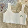 Ropa interior de algodón puro para niños en período de desarrollo, camisetas sin mangas para niñas de 10 a 12 años, camisola fina acolchada