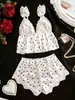 Novo Produto Mais Vendido Transfronteiriço: Estilo Princesa de Bolinhas Sexy Desejo Puro Shorts Suspensórios com Cadarço e Conjunto de Renda para Exportação