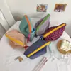 Bolsa de cosméticos xadrez pequena clássica portátil bolsa de papelaria retrô com cores contrastantes estojo multifuncional de grande capacidade
