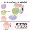 Papel térmico colorido à prova de quatro elementos adequado para Phomemo M110 ChiTeng 221B papel térmico de impressão floral redondo