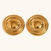 Pendientes de acero inoxidable chapados en oro de 18 quilates, diseño clásico, sencillos y ligeros, de lujo, para mujer, oferta transfronteriza europea y americana.