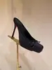 Sandalias de Nariz de Cerdo Estilo Comercio Exterior 2026 Nueva Moda Mocasines de Tacón Alto con Moño de Satén para Mujer