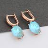Venta caliente transfronteriza 10 * 14 mm Oval aretes de joyería color exagerado aretes simples para mujer venta al por mayor de artículos pequeños