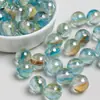 Dingyi K12 Angélica Arena Dorada Luna Fría Chapado Resina Perlas con Agujero Perlas Sueltas Hecho a Mano DIY Cadena para Teléfono Móvil Accesorios para Pulsera