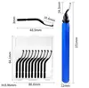 Yun Bei mão com rebarbador faca de corte raspador ferramenta de corte para raspar borda aparador chanfrador NB1100