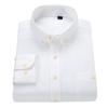 2020 Nova Camisa Masculina Oxford de Manga Comprida Camisa Masculina Slim-fit para Jovens Não Passar a Ferro Comércio Exterior Transfronteiriço