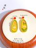 Collar de Marca Shajin Qinglian Loto Vietnamita de Larga Data Colgante Doble Shihuan Cadena de Lana Accesorios Guofeng Hanfu para Mujer