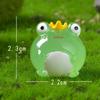 Musgo Micro Paisagem Bonito Luminoso Crown Frog Jardinagem Paisagismo diy Acessórios de Decoração Artesanato em Resina