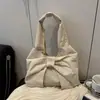 Bolsa Colete Retrô Xadrez Estilo Coreano de Verão, Bolsa de Ombro de Grande Capacidade, Bolsa de Compras Leve, Bolsa de Lona Versátil para Estudantes