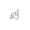 Anillo de acero de titanio de moda transfronteriza de Amazon para mujer, de alta calidad, ligero, de lujo, estilo Ins, anillo abierto de acero inoxidable con forma de serpiente.