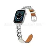 Para Apple watch8 ultra Correa Apple Watch Correa de Acero Inoxidable con Cuero Correa de Cuero Apple