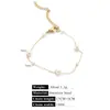 Estilo Ins europeo y americano collar pulsera de acero inoxidable perla para mujer lujo ligero nicho Joker accesorios DIY al por mayor