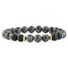 Fabricantes comercio exterior nuevos productos listados accesorios de joyería pulsera personalizada de piedra de 8 mm Ojo de Tigre turquesa Amazon pulsera
