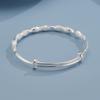Pulseira de Bambu de Nove Seções Pulseira Feminina com Osso Desenho Fio Pulseira de Empurrar e Puxar Sólida Pulseira Fashion de Empurrar e Puxar Viva para Namorada