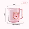 Vaso para enjuague bucal infantil para el hogar, vaso para lavarse para dormitorio de estudiantes, juego de vasos de cepillado de dientes de dibujos animados, taza de cepillado creativa linda para parejas