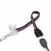Conector RGB sem solda cabeça fêmea 4p para Fivela RGB sem solda Fivela sem solda para fita de LED colorida para cabeça fêmea 4PIN