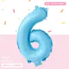 Producto Nuevo 16 pulgadas Versión Americana Globos Digitales Decoración de Escena para Fiesta de Cumpleaños Fabricante de Globos de Papel de Aluminio Venta al por Mayor