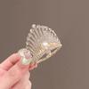 Clip para coleta de perlas con borla de flor de alta calidad, artefacto fijo anticaída, agarre para el cabello, moda nacional, popular, horquilla retro al por mayor