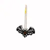 Halloween Hierro Personalizado Colorido Colgante Decorativo Festival de Fantasmas Calabaza Cráneo Sombrero de Bruja Murciélago Colgante Pequeño