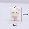 Llavero de Animales de Dibujos Animados de Resina 3D Flocado Lindo Cadena para Teléfono DIY Colgante de Joyería Hecho a Mano Venta al por Mayor
