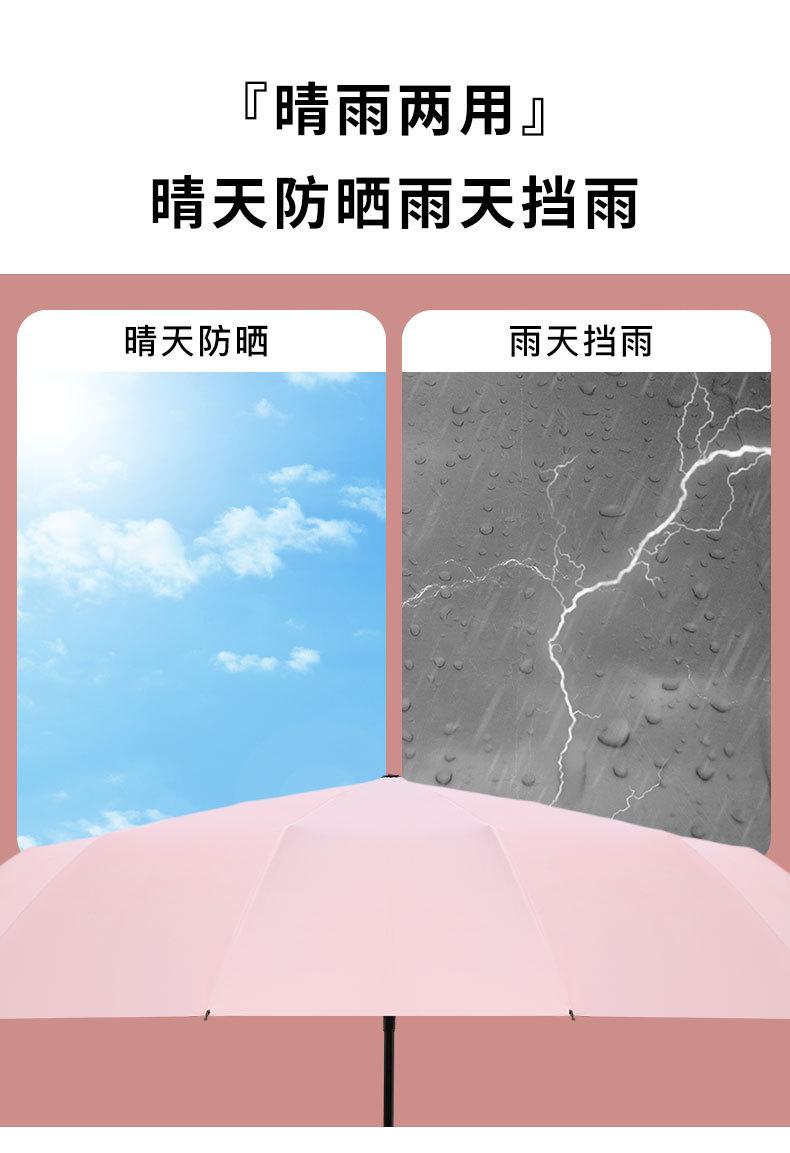 旋转手电筒晴雨伞