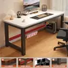 Mesa de computador de mesa, escrivaninha de escritório, escrivaninha de estudo para estudantes, escrivaninha simples moderna, mesa retangular para quarto