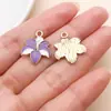Pendente Gotas de Óleo Flor Roxa Sonhadora Margarida Tulipa Rosa Lírio Brincos Pulseira Acessórios de Joia DIY Atacado