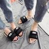 Chinelo de Sola Grossa para Verão Feminino para Uso Externo 2022 Novo Chinelo Antiderrapante para Casal Sapatos de Praia Plataforma da Moda Velcro