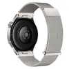 Adecuado para Huawei Gt 0.25kg Sección Doble Magnético Gt Correa de Acero Milanés 22mm Acero Inoxidable Tipo Pulsador Correa de Reloj