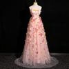 Vestido de Noite com Suspensórios Tomara-que-caia Flor Anfitriã Reunião Anual Temperamento Socialite Viagem Solo Fotografia Exame de Arte Vestido de Performance vestido