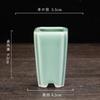 Vaso de cerâmica criativo mini vaso para suculentas vaso redondo quadrado vaso para varanda escritório mesa vasos para bonsai fábrica atacado
