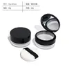 Ventas Directas de Fábrica En Stock Caja de Polvo Suelto Mediana de 20g Empaque Caja Dispensadora de Polvo Suelto Flip-Top con Borla Caja Cosmética Vacía