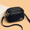 Bolso Pequeño Transfronterizo para Mujer 2026 Nuevo Estilo Bolso Redondo Pequeño con Múltiples Cremalleras Bolso de Hombro para Mujer Estilo Europeo y Americano Bolso Cruzado Simple
