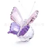 Al por mayor En stock Souvenirs Regalos Pequeños Creativo Hogar Decoración de Mostrador Artesanías de Cristal Adorno de Mariposa Tridimensional