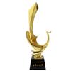 Trofeo creativo chapado en oro, trofeo de aleación personalizado, trofeo de premio anual corporativo personalizado, producción del fabricante del premio Golden Phoenix