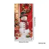 Capa de porta de laço de Natal 2026 mais vendida transfronteiriça tecido decorativo para férias de Natal bandeira de tecido para pendurar na porta externa