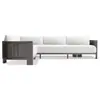 Sofá exterior nórdico personalizado, sofá de diseño para patio, terraza, balcón exterior, muebles de exterior de aleación de aluminio para jardín