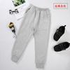 Calça Esportiva Infantil Outono/Inverno 2026 Calça de Moletom Casual para Bebê Cor Sólida Terry Calça para Meninos Versátil Estilo Coreano Roupa Infantil
