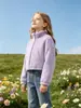 Chaqueta Corta de Felpa para Niñas, Estilo Otoño e Invierno Transfronterizo, Cuello Alto, Forro Polar, Chaqueta Cálida Casual Estilo Coreano para Niñas, Ropa Infantil