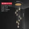 Luz Pendant Longa Moderna de Luxo Leve com Cristal de Diamante para Escada Duplex Loft Villa de Pé-Direito Duplo Luz de Linha de Suspensão LED