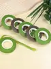 Cinta floral tallo de flor verde material hecho a mano diy cinta verde atar corona de flores limpiapipas ramo ancho 1cm paquete arte floral