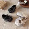 Zapatos de Princesa para Niña 2026 Primavera/Otoño Nuevos Zapatos Individuales Suaves Antideslizantes de Boca Baja para Niños Mary Janes de Lunares de Niña Modernos