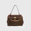Bolso Kelly de Mano para Mujer, Nuevo Estilo Otoño e Invierno 2026, Bolso Tote de Gamuza de Gran Capacidad para Viajes Diarios, Bolso Cruzado de Moda para Mujer