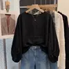 Camisa protectora del sol verde, fina, de manga larga, para mujer, nuevo estilo de verano 2026, talla grande, adelgazante, corte holgado, top con manga de farol