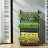 Maceta de cultivo hidropónico de múltiples capas para el hogar Estante para cultivo de verduras hidropónicas en interiores Equipo de cultivo de fresas y tomates en interiores