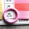 Llavero de Anillo de Resorte de Aleación de Zinc Pintura en Aerosol Laca Anillo Redondo Llavero Anillo Abierto Accesorios Bolsa Hebilla Colgante Joyería al por Mayor Equipaje